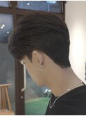韓国ヘア センターパート カルマヘア ダウンパーマ メンズ