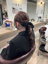 コワファーストナガサキシャンプーボーイ(COIFF1RST NAGASAKI SHAMPOO BOY)&nbsp;編みおろしアレンジ