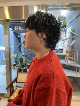 パープル(PURPLE) メンズパーマ/メンズカット/メンズウルフ