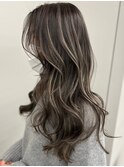 ハイライトバレイヤージュダブルカラーケアプリーチ30代40代