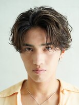 フェザーパーマセンターパートワンカールニュアンスパーマ