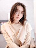 ■透け感外国人風カラーうる艶髪大人ボブウルフSOLセンター南6