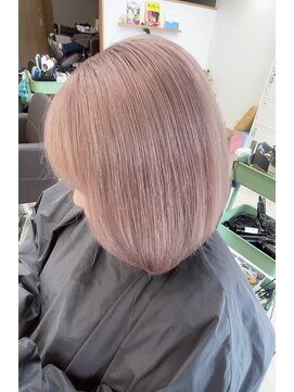 オリビアヘアー(OLIVIA HAIR) ブリーチ周期を守って叶える透明感ピンク