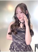 マロンベージュ×小顔レイヤー×韓国風巻き×髪質改善