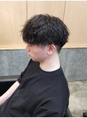 刈り上げショートツイストパーマ