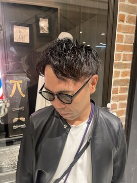 ヒロギンザ 大阪本店(HIRO GINZA) アップバング×パーマ