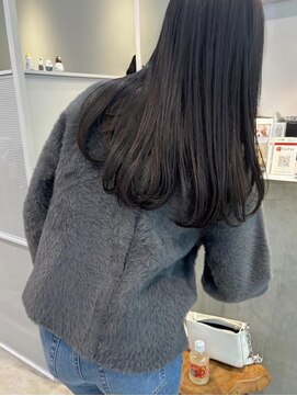 小顔黒髪オリーブグレーココアベージュボブ髪質改善ブリーチ新宿