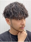 天神大名メンズパーマツイストスパイラルパーマ波巻きパーマ強め