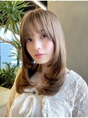 レイヤーカットハッシュカット透明感カラー(AI-13)