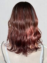 ティアトロアンドリミテバイティアトロ(teatro&limite by teatro) ピンクベージュ ブリーチなしダブルカラー パーマ 20代