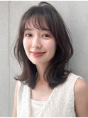 モテ髪愛されサイドバング前髪うる艶髪小顔カット外ハネボブ