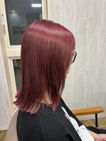 テーラヘアー 袖ヶ浦2号店(TELA HAIR) ミディアムヘアー×ベリーピンク