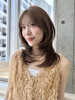 グローアイヴィ 大宮(GLROW IVY)&nbsp;▼ハッシュカットブラウングレージュくびれヘア
