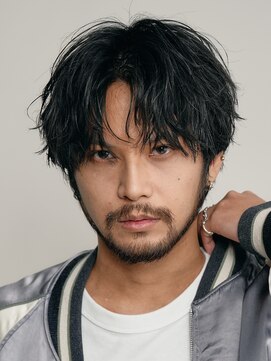 フィフス 大分(fifth) 大分シャドウパーマメンズパーマセンターパートウルフ刈り上げ
