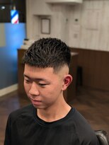 イケダノバーバー(IKEDAnoBARBER) スキンフェード、クロップスタイル。