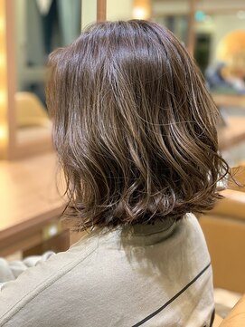 ロンド パルティール 大宮(Lond partir) 【石田勇士郎】前下がり切りっぱなしボブネイビーオリージュ