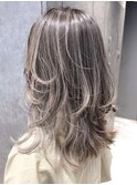 ハイグラグレージュ_毛先パーマことりベージュ_ba265612