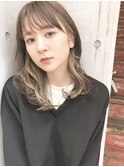 大人可愛いゆるふわ愛されセミロング