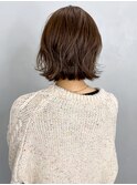 ラベンダーグレー_厚めバングローライトスリークボブ_ba281362