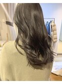 [kichi.] つやロング×オリーブグレージュ