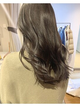 キチ(kichi.) [kichi.] つやロング×オリーブグレージュ