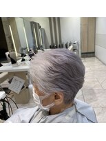 ケンジ 平塚 アネッタ(KENJE annetta)&nbsp;まだ黒髪が混ざった白髪もきれいカラーに☆