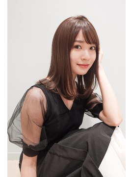 ハウスアインス(HAUS eins) 【YUTA】大人可愛いナチュラルくびれヘア×鎖骨　ロブ20代30代