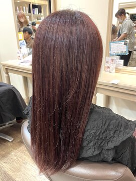 アルターリール(aL ter Rire) 黒髪/グレーベージュ/レイヤーロング/前髪パーマ /中村郁未