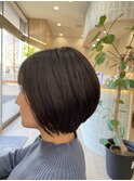 ショートボブ/グレージュ/アッシュブラック/20代/30代/40代/50代