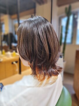 レン(Re:N) ショートウルフ×インナーオレンジ