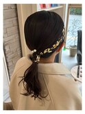 ダウンスタイルのヘアアレンジ