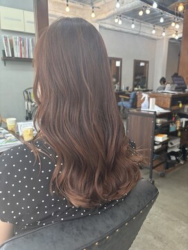 ヘアメイク デザート(HAIR MAKE DESART) 木村法子【ロング×ピンクベージュ】