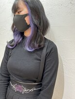 ブリーチ2回~インナーカラーラベンダーイヤリングカラー池袋東口