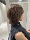 肩につかない/簡単スタイリング/１つくくり◎な切りっぱなしボブ
