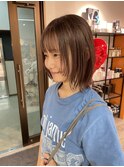 大人ショートボブ丸みショートカットマッシュショート前髪あり