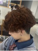 メンズマッシュ刈り上げシャドウパーマ辻堂