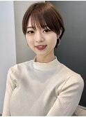 くすみカラー ミントアッシュ 韓国マッシュ オリーブグレージュ
