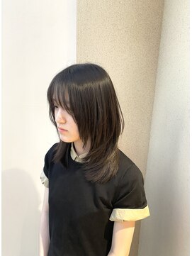 チャコレ パーチ 北千住店(Chacolle perch) 丸みレイヤー×ナチュラルストレートミディアム