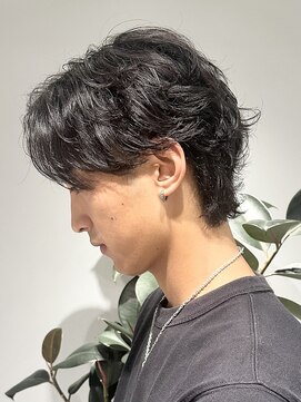 アビーファイブ(ABBEY 5) マッシュセンターパートスパイキーショートメンズカットmen's