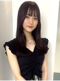 ボルドーブラウンローレイヤー秋ヘア秋カラーサブリミック銀座