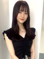 ローネス ギンザ(LONESS ginza)&nbsp;ボルドーブラウンローレイヤー秋ヘア秋カラーサブリミック銀座