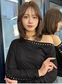 ミディアムレイヤーバタフライカット髪質改善ハイレイヤーカット