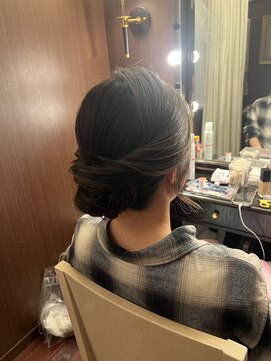 オーガニック ライフ 若葉 鶴ヶ島(organic+life) ◎ブライダルヘアセット◎上品シニヨン花嫁