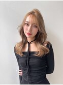 透明感たっぷり王道モテベージュ×トレンドレイヤー