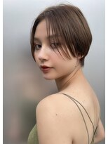 キース ヘアアンドメイク 恵比寿(kith. hair&make)&nbsp;小顔カットショートボブマッシュショート前髪長めハンサムヘア