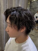 ブルニール 中崎町(BLEUNIR) ツイストスパイラル ツーブロック 無造作 マッシュ