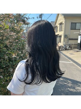 キングスベリー(Hair Relaxation King's Berry) 暗めカラー暗髪透け感カラー×レイヤーカット9.30