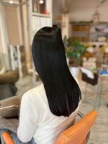 アシャ ヘアー ソリューション 神戸店(asha hair solution)&nbsp;ミルクティーブロンド/ダークブルー/デジタルパーマ/摂津本山