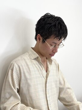 パーク(PARK) メンズショート刈り上げなしショートピンパーマ