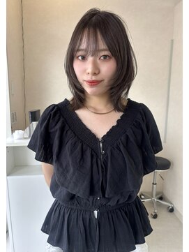 ミル(mir) layer bob / 透けグレージュ